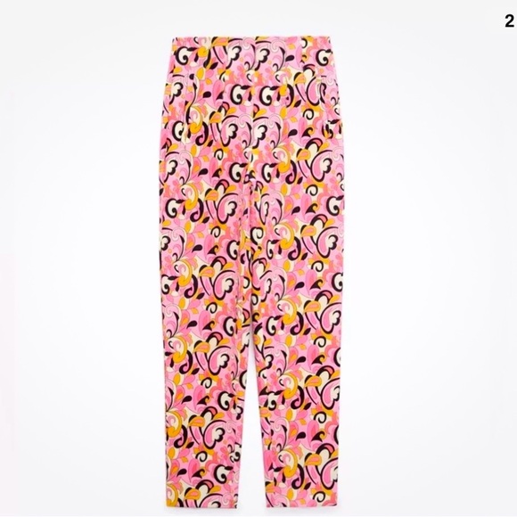NEW ZARA - High Waisted Pants in Paisley Print with Pleated Front - Picture 5 of 8